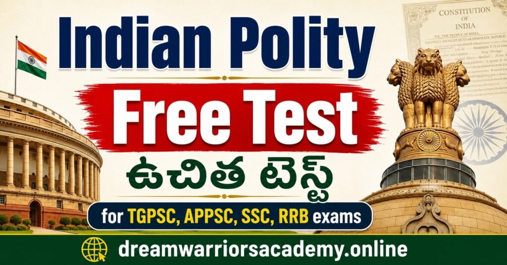 Indian Polity Free Test in Telugu